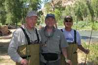 Brian S. Parsley. M.D, Flyfishing With Friends, Bellaire